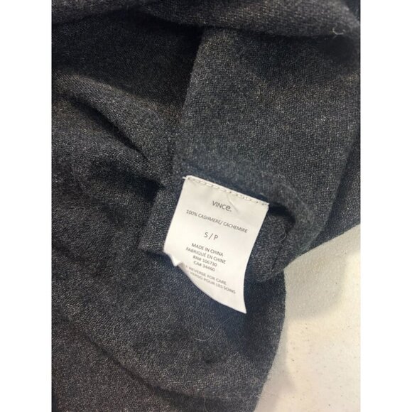 VINCE Cashmere Relaxed Crew Neck Long Sleeve Sweater Gray Small - Picture 5 of 5